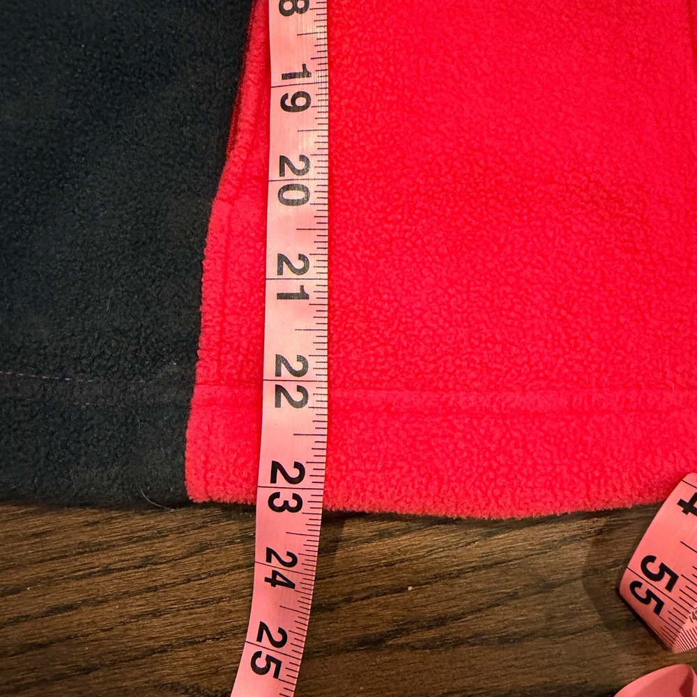 Columbia Womens Full Zip Fleece Jacket Pink Black Colorblock Mock Neck Medium - Picture 6 of 6